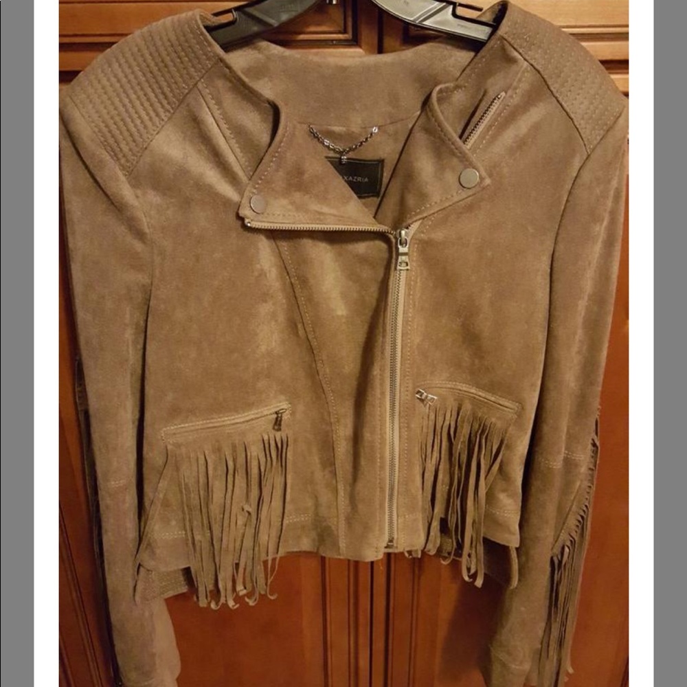 BCBG MAX Suede Jacket